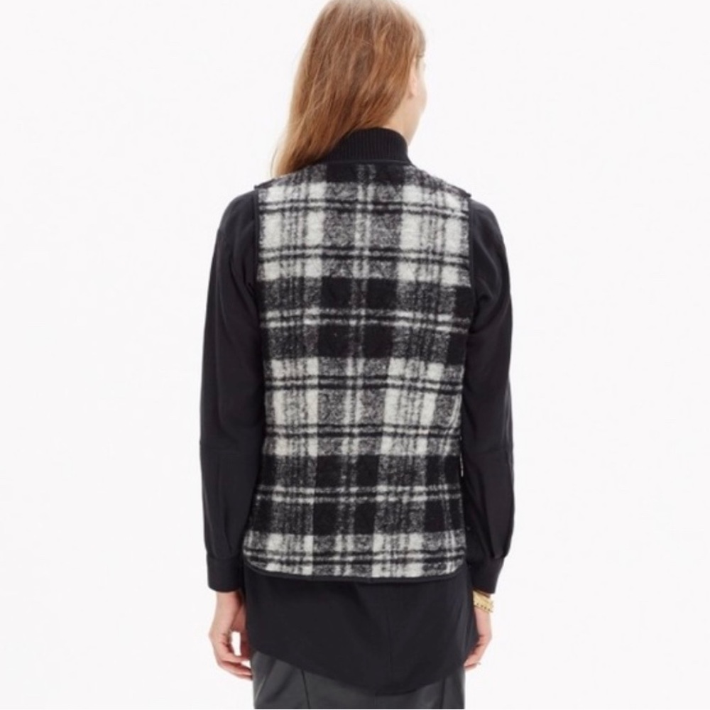 Madewell reversible quilted plaid vest - Picture 1 of 8